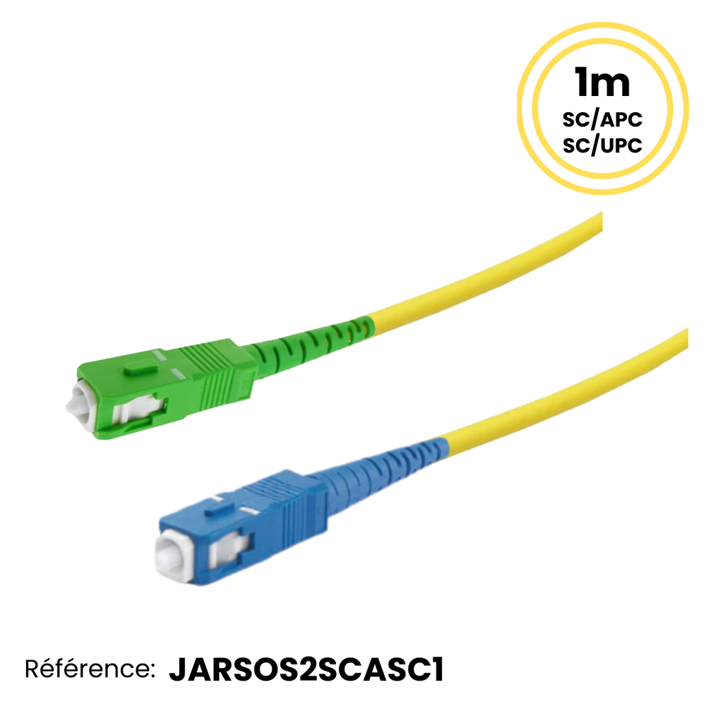 Jarretière Monomode OS2 Simplex SC/APC - SC/UPC 