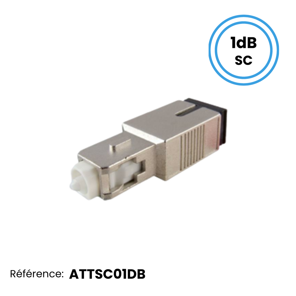 Atténuateur Optique Monomode SC Mâle/Femelle