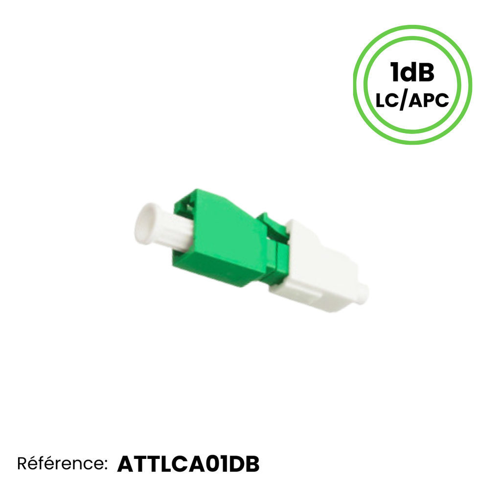 Atténuateur Optique Monomode LC/APC Mâle/Femelle