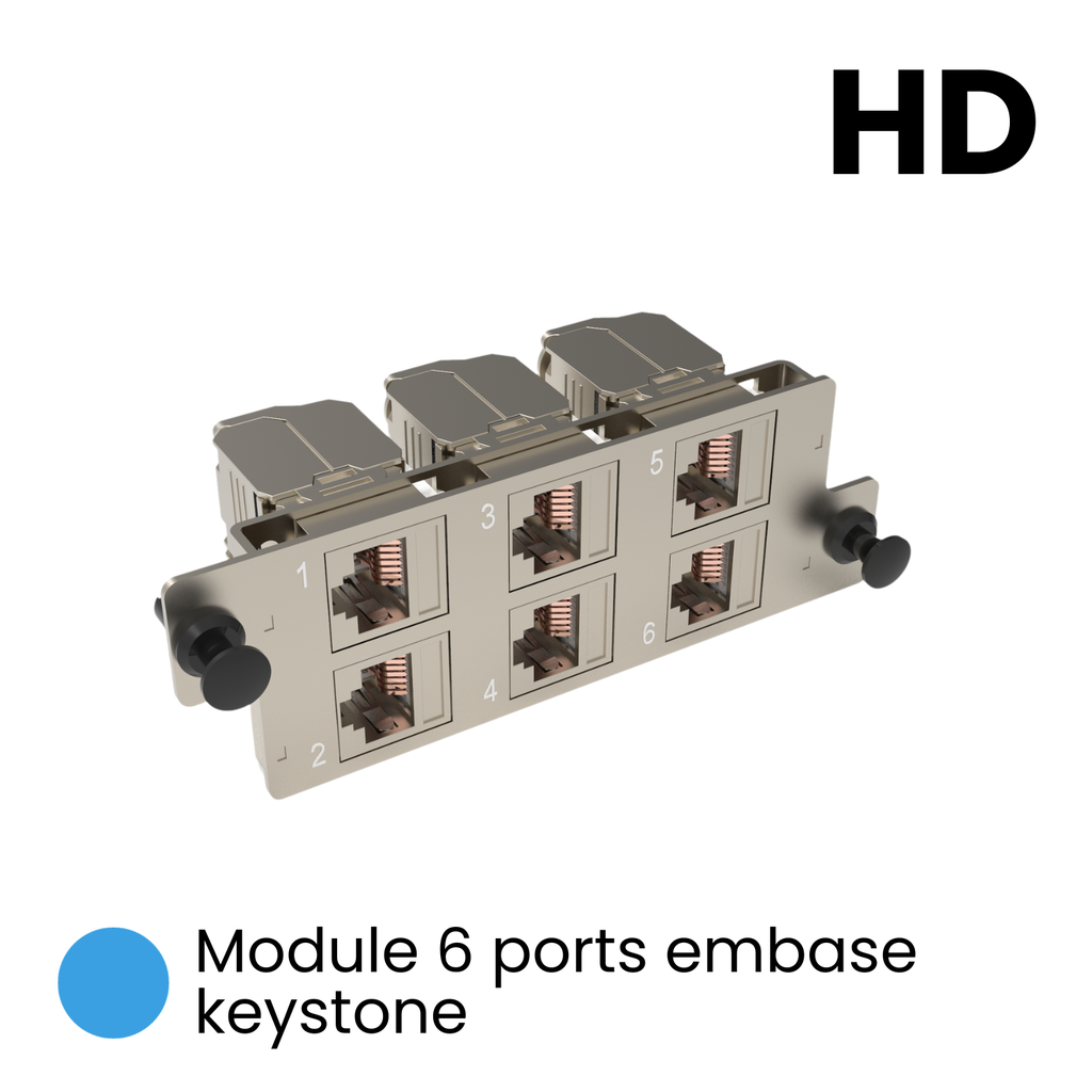 Module HD 6 Ports Embase Keystone