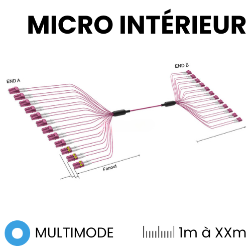 Trunk Microcâble regainé 2mm INT Multimode