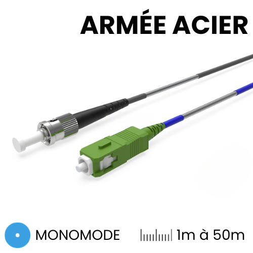 Jarretière Armée Acier Monomode