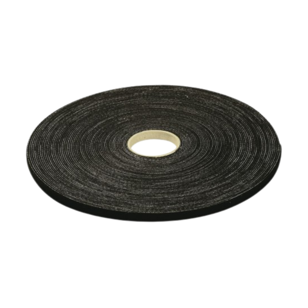 Rouleau auto aggripant noir largeur 9mm rouleau de 25m