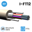 Câble Structure Libre 250µm Microgaine de 12FO INT gaine LSZH IFT12