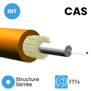 Câble FTTx Structure Serrée 900µm INT Armé Kevlar LSZH CAS