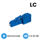 Atténuateur Optique Monomode LC Mâle/Femelle