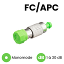 Atténuateur Optique Monomode FC/APC Mâle/Femelle