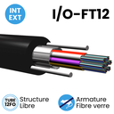 Câble Structure Libre 250µm Microgaine de 12FO INT/EXT gaine LSZH IOFT12