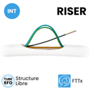 Câble RISER FTTH modules de 6 fibres