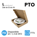 PTO Prise terminale optique préconnectorisée en boite carton avec dérouleur