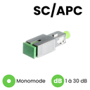 Atténuateur Optique Monomode SC/APC Mâle/Femelle