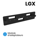 Module d’adaptateur 3 Positions SC Duplex/LC Quad LGX non chargé