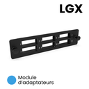 Module d’adaptateur 6 Positions SC Duplex/LC Quad LGX non chargé