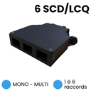 Boîte RAIL DIN métallique équipée ports SC Duplex/LC QUAD