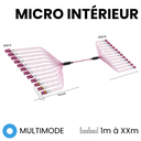 Trunk Microcâble regainé 2mm INT Multimode