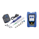 Photomètre FIBERMASTER+ Multimode/Monomode avec connecteurs LC/SC/ST/FC/2,5 mm/1,25 mm interchangeables, Entrée Sonde d'Inspection, Localisateur visuel de défauts